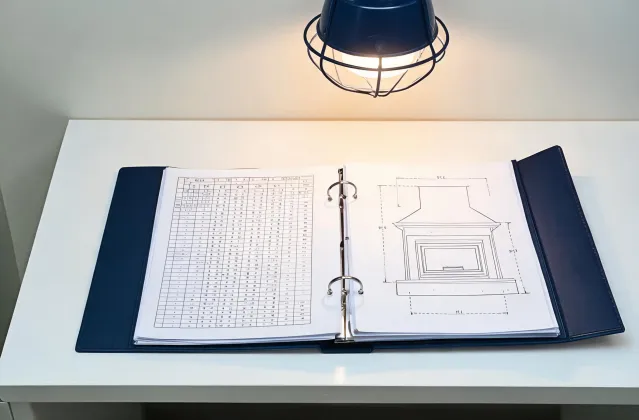 Valor specification binder with BTU tables and clearance diagrams